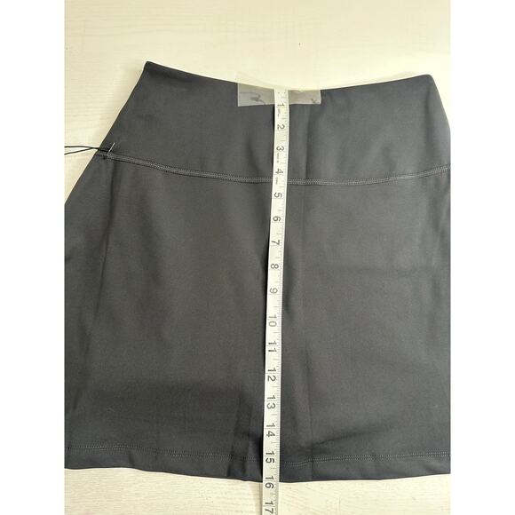 Girlfriend Collective Sport Skort Black Slits Pockets High Rise Activewear M - Picture 7 of 8